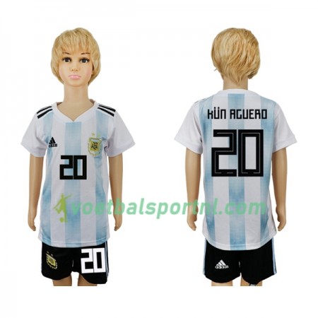 Argentinië Kun Aguero 20 Kind Thuis Tenue WK voetbal 2018